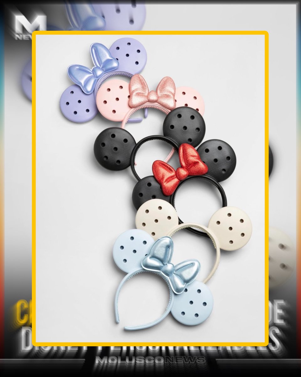 Crocs anunció el lanzamiento de una colección limitada de headbands inspirados en Disney que estarán disponibles a partir del 15 de abril de 2026.

Los diseños de Mickey y Minnie incluyen un concepto innovador: cada oreja cuenta con perforaciones que permiten añadir hasta 12
