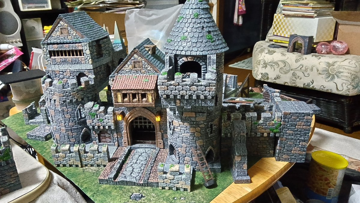 miyakami_00's tweet image. 今はコレくらいの #テレイン が丁度いい。
↑作成中
↓実セッション
(°ω°)b
#dwarvenforge #dnd #trpg #ダンドラ
