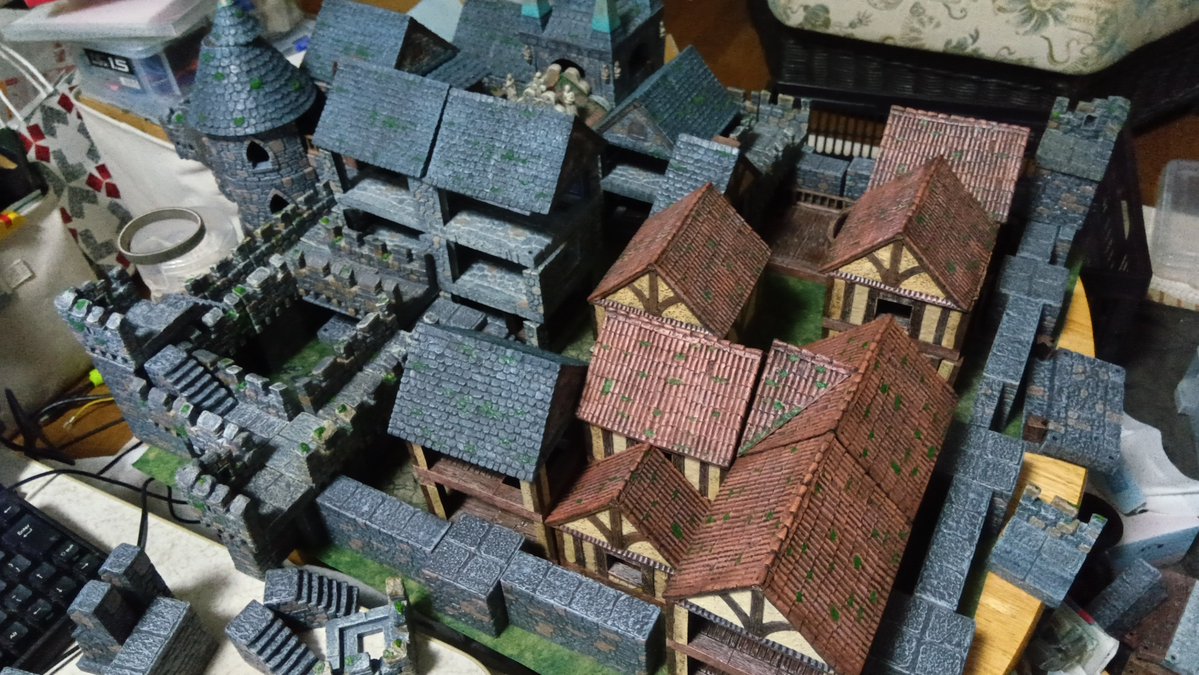 miyakami_00's tweet image. 今はコレくらいの #テレイン が丁度いい。
↑作成中
↓実セッション
(°ω°)b
#dwarvenforge #dnd #trpg #ダンドラ