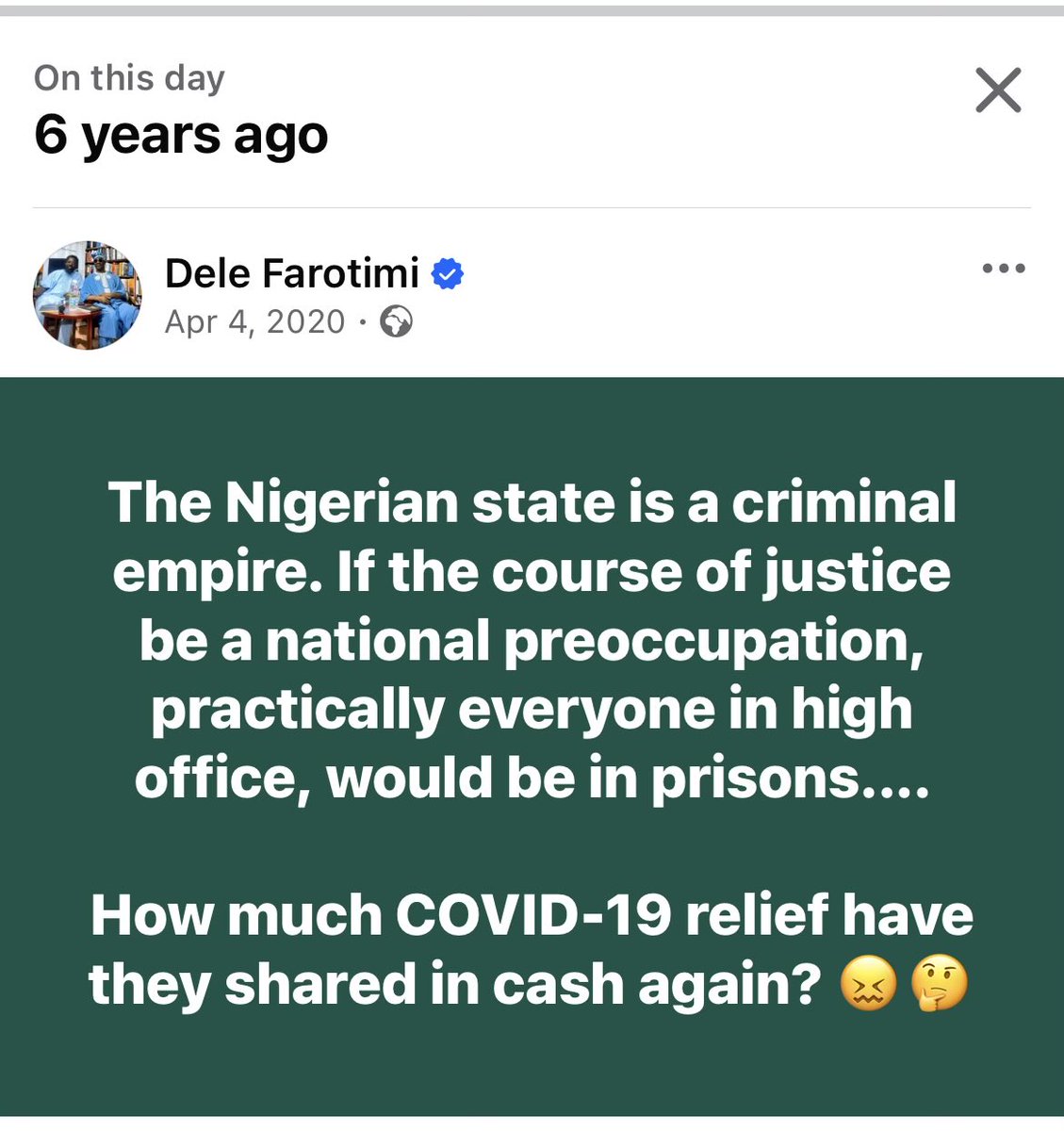 Dele Farotimi. A victim of Nigeria tweet media