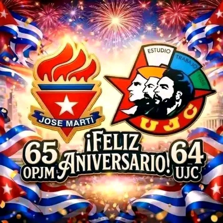 DignoraHernnde6's tweet photo. El Consejo de Dirección Municipal #Felicita las la UJC en su 64 aniversario y a la OPJM #EducaciónAntilla #EducaciónHolguín #CubaMined https://t.co/meQshOoORO