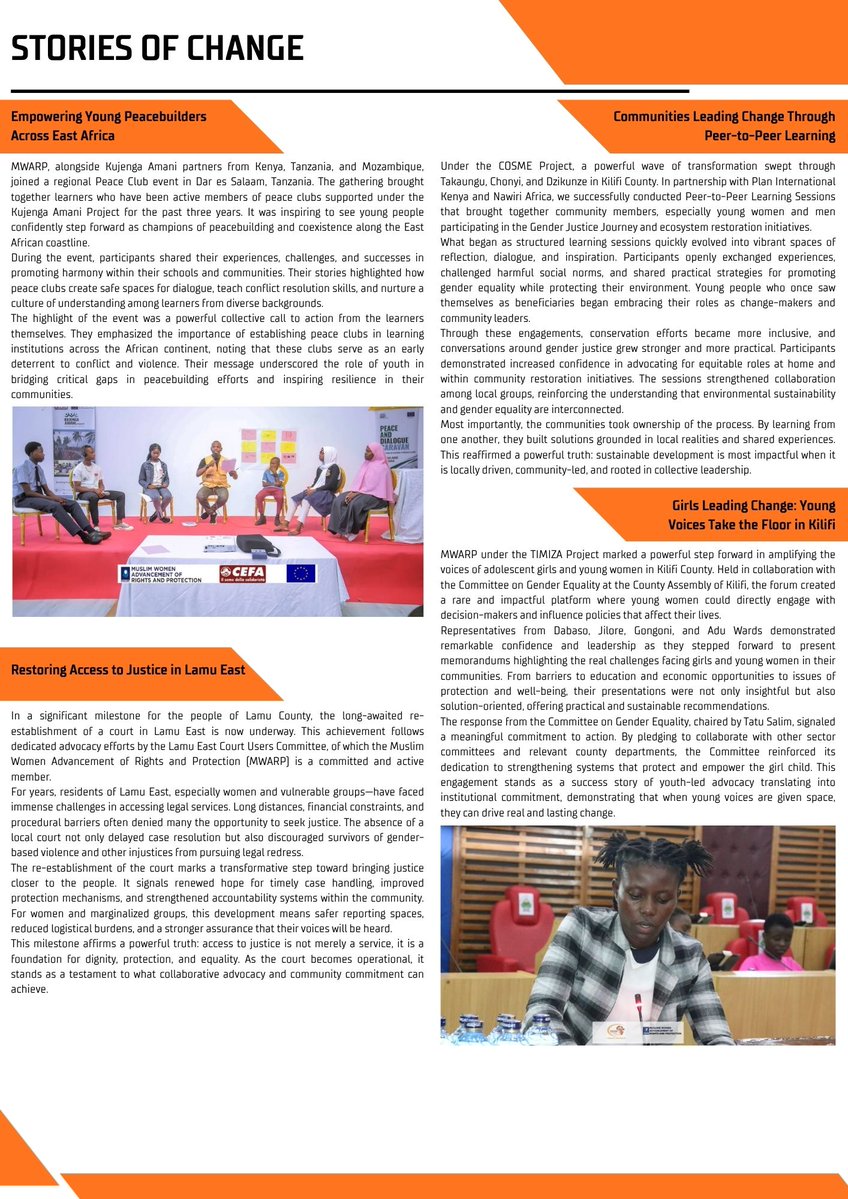 nora_h_ke's tweet image. A quick look at the impact we’re making empowerment, community stories, and real change in action.
From women’s rights &amp;amp; protection to peacebuilding, civic engagement &amp;amp; climate action progress is happening.
📖 Read more: drive.google.com/drive/folders/…
#MWARPImpact #CommunityImpact
