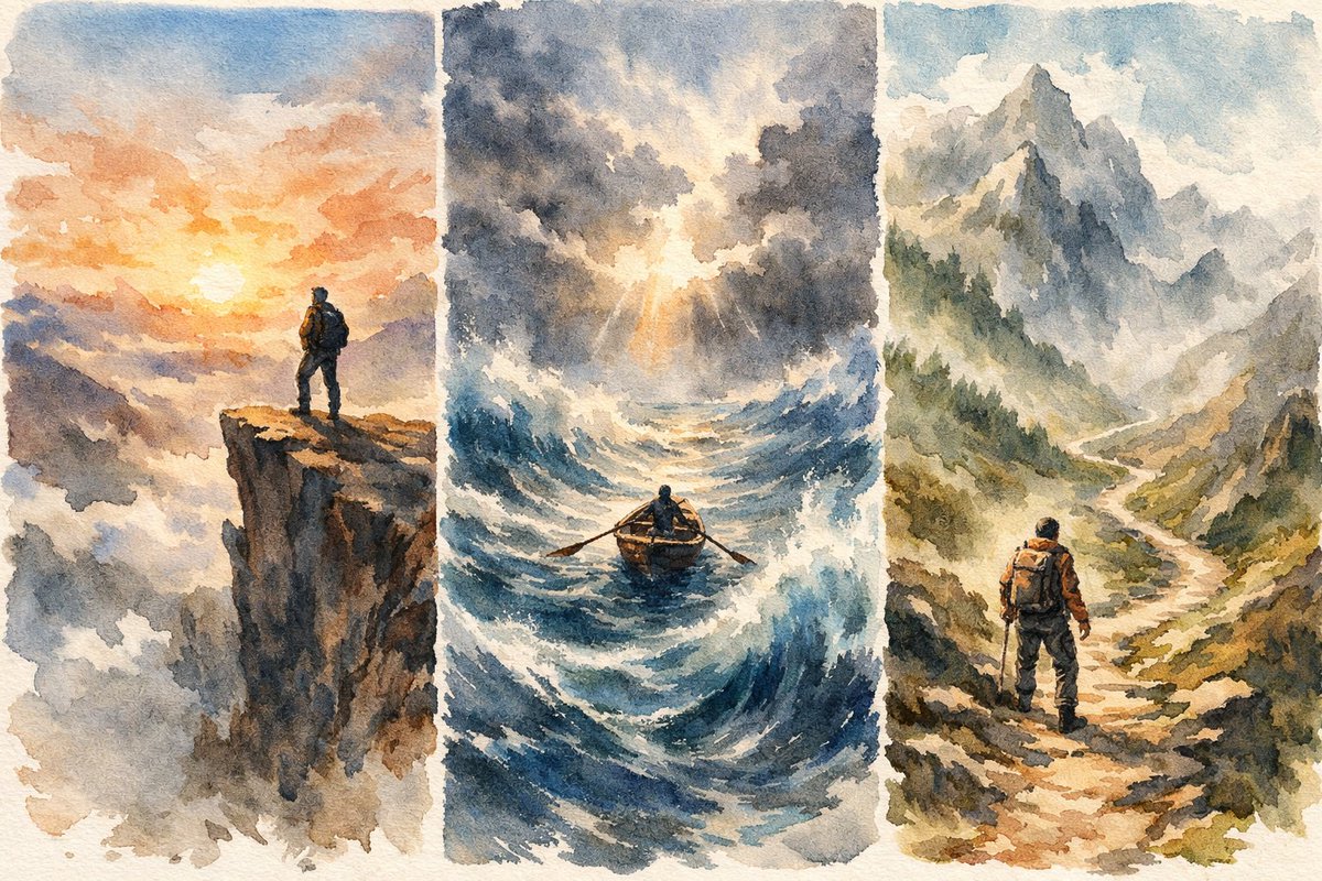 MaikyeSet's tweet photo. Conhecemos o abismo, mas é nele que descobrimos a profundidade da alma.
O perigo não afasta o ser humano; revela-o.
Talvez a aventura seja apenas o nome que damos ao desejo de transcendência. https://t.co/lZcyQxxhGU
