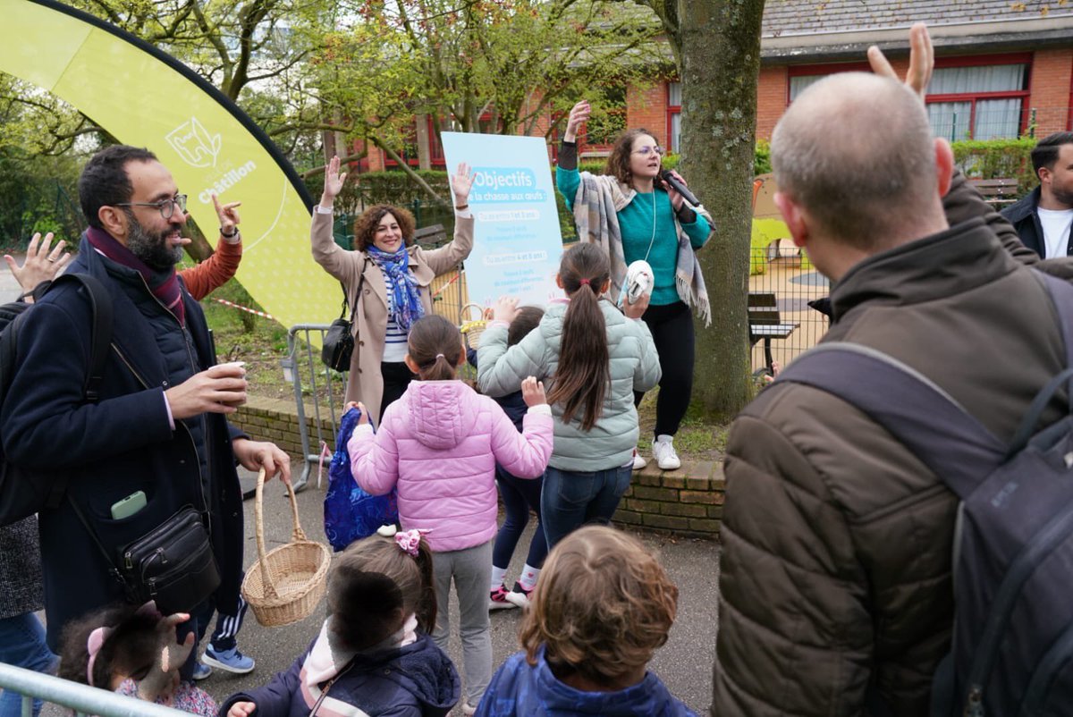🐣✨Quelle belle journée de ce week-end de Pâques avec notre désormais traditionnelle chasse aux œufs 🥚 au Parc Matisse 🌳🌸

Quel bonheur de se retrouver et de partager ce joli moment avec nos enfants : plus de 1500 enfants et 4000 participants pour ce bel événement 1/2