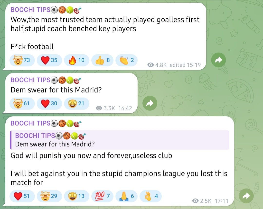 Gambling is not for the weak 
These teams will make you run mad 🤣😅