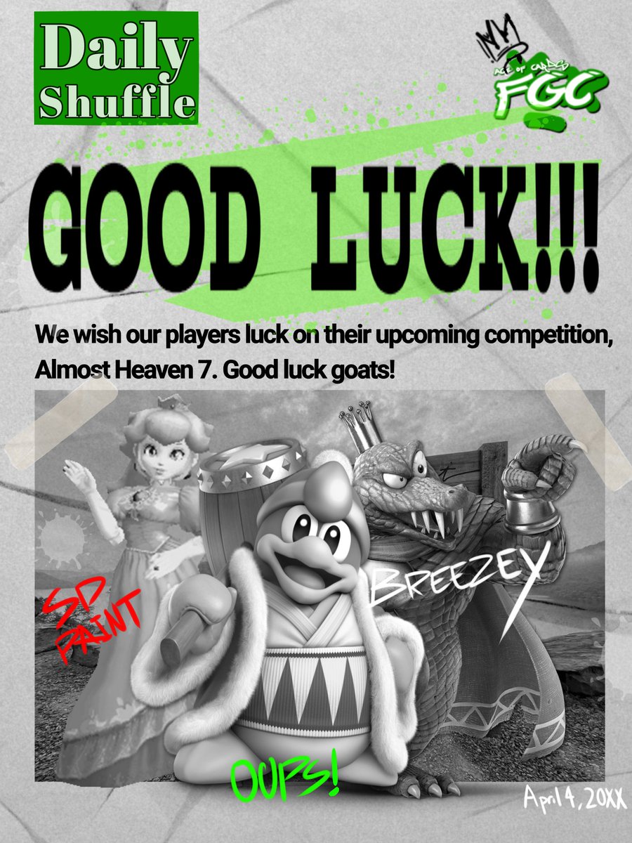 Good luck to our goats <a href="/EZBreezeyz/">Breezey</a> <a href="/Oops_SSB/">Oops! (Ez Quinn)</a> and <a href="/SD_Paint/">🏳️‍⚧️SD Paint🏳️‍⚧️</a> at almost heaven 7

They are gonna go crazy.

🎨 by <a href="/StarLocke22A/">AOC | Starlocke</a>