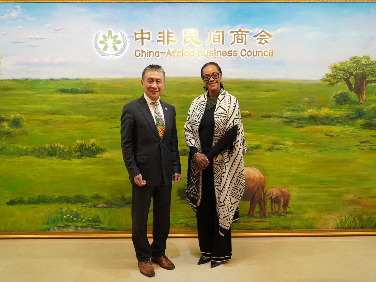 UNAIDS_CN's tweet photo. Thank you to CABC Deputy Chair Mr Wang for Council’s leadership in mobilizing 🇨🇳private sector to support Africa’s HIV response. We discussed deepening collaboration to advance health security under #GDI, including local manufacturing for epidemic and pandemic preparedness. https://t.co/H3uWO7OJFq