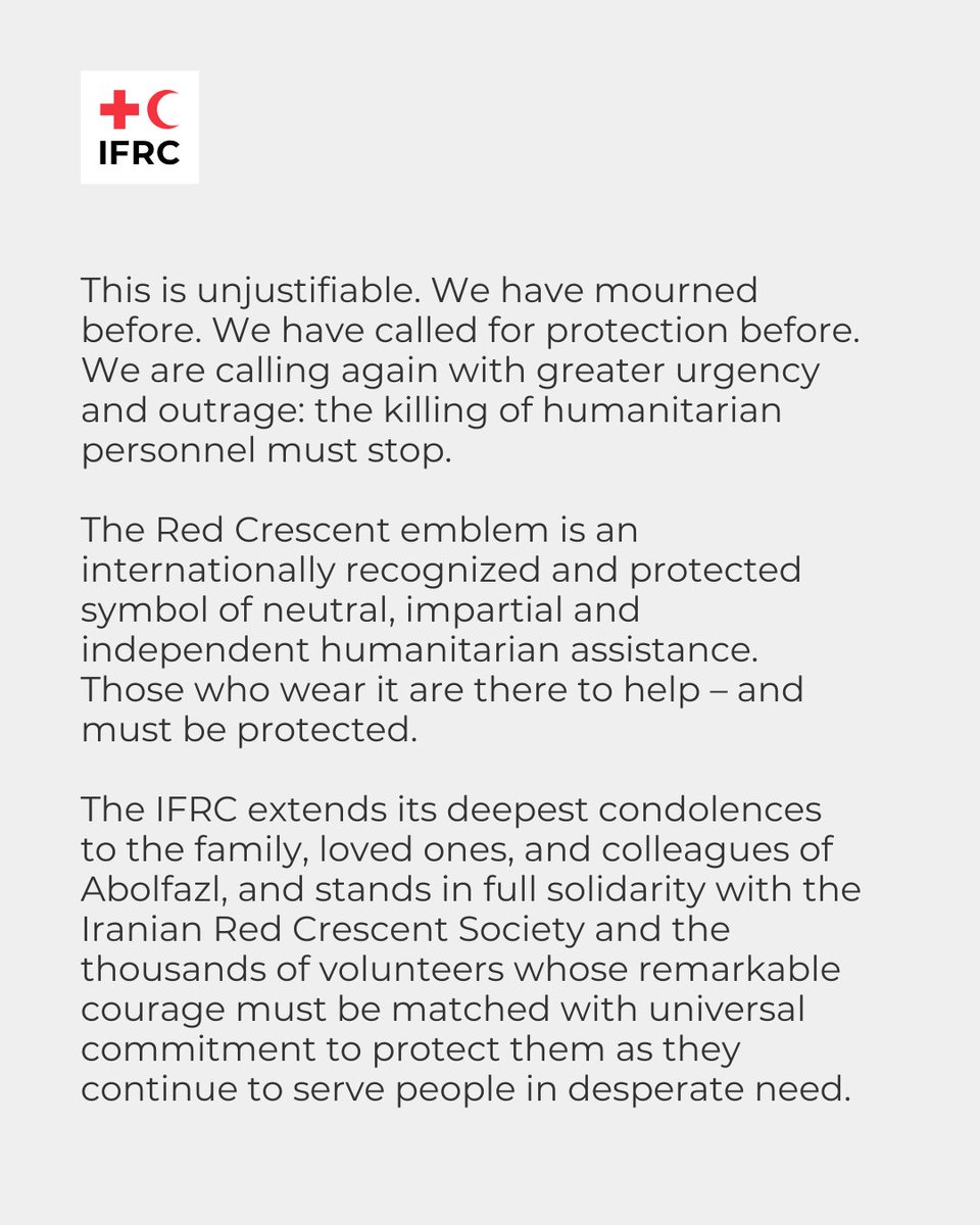 IFRC tweet media