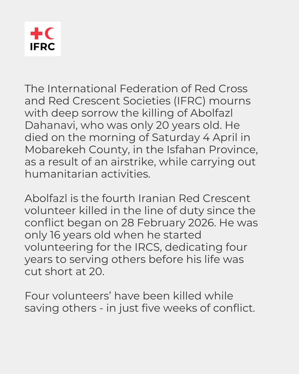 IFRC tweet media