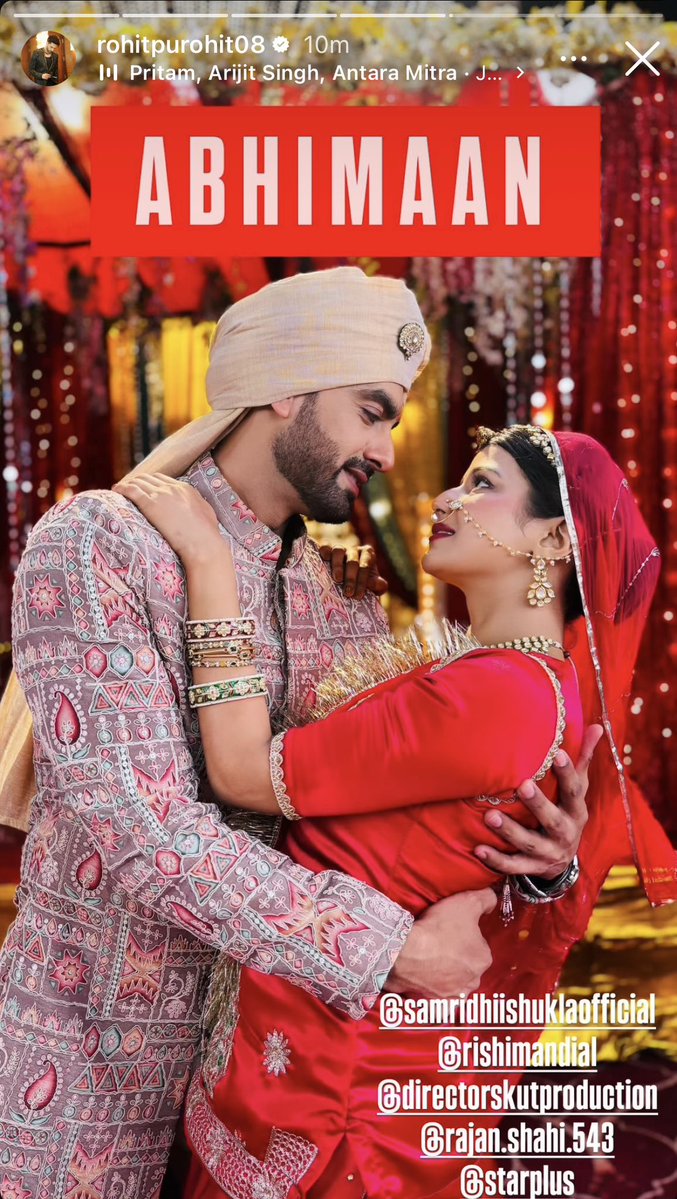 You know when all three of them are hyping, they are all so clearly excited for what’s ahead!! THU THU THU THU THU 🧿🧿🧿🧿🧿😭😭🤌🏽❤️❤️

#Abhimaan #YRKKH