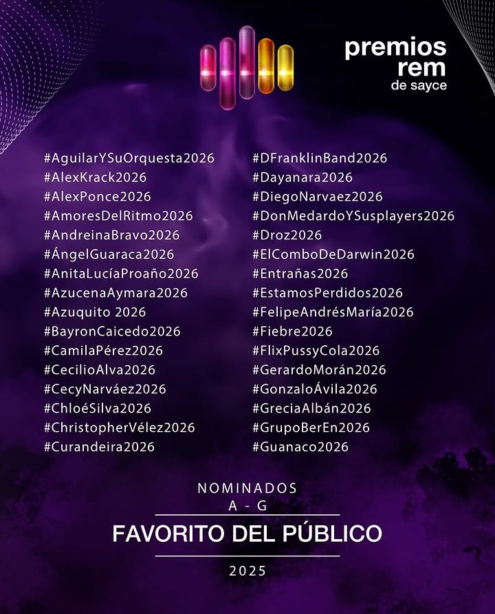 ❤️ VELERZ, ATENTOS A ESTO!
Estamos votando por <a href="/christophervele/">Christopher Velez 🔺</a> en la categoría *Favorito del Público* de los Premios REM de SAYCE 🇪🇨
📌 IMPORTANTE:
Esta categoría se gana con comentarios en Instagram en el post oficial de <a href="/rem_sayce/">REM CHARTS</a> 
Usa 👇
#PremiosRem2026 #ChristopherVélez2026