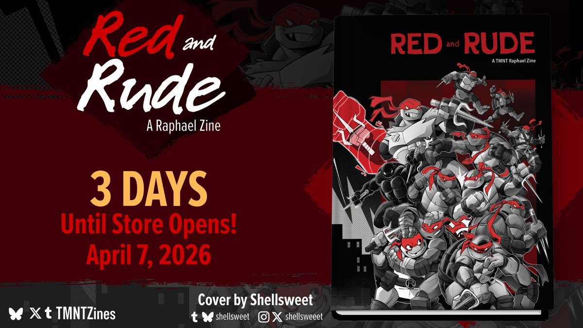 Red & Rude: A Raphael Zine - PREORDERS SOON!! tweet media