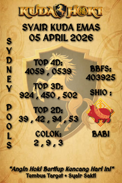 kudahoki88's tweet photo. KUDAHOKI | SYAIR SYDNEY POOLS 05 APRIL 2026 | SYAIR KUDA EMAS
#kudahoki #syairkudaemas #syairsdy #syairsydney #syairsydneypools #prediksisdy #prediksisydney #prediksisydneypools #sdy #sydney #sydneypools https://t.co/1OUOBOE21h