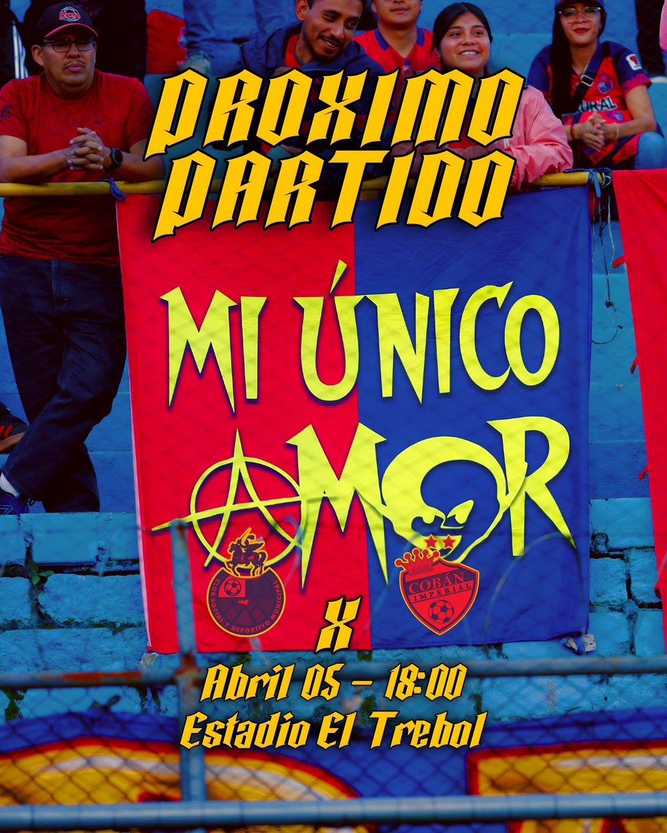 Adicts_oficial's tweet photo. ¡MAÑANA JUEGA EL ROJO! 👹

Jornada 18 en nuestro templo escarlata, con nuestra gente y nuestra pasión intacta. Recibimos a Cobán Imperial con un solo objetivo: ¡GANAR y seguir firmes en el liderato! 🔴

#Adictos  
#LaBandaDelRojo https://t.co/Jt7d8NC18M