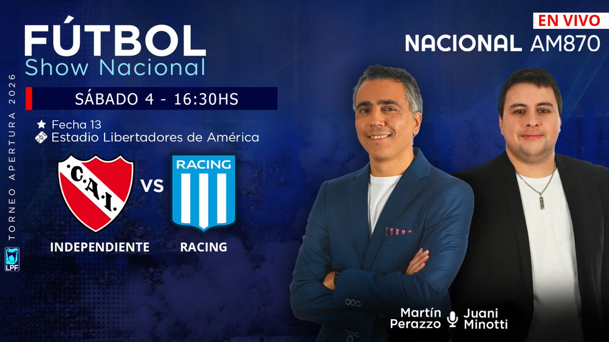Fútbol Show Nacional | AM870 tweet media