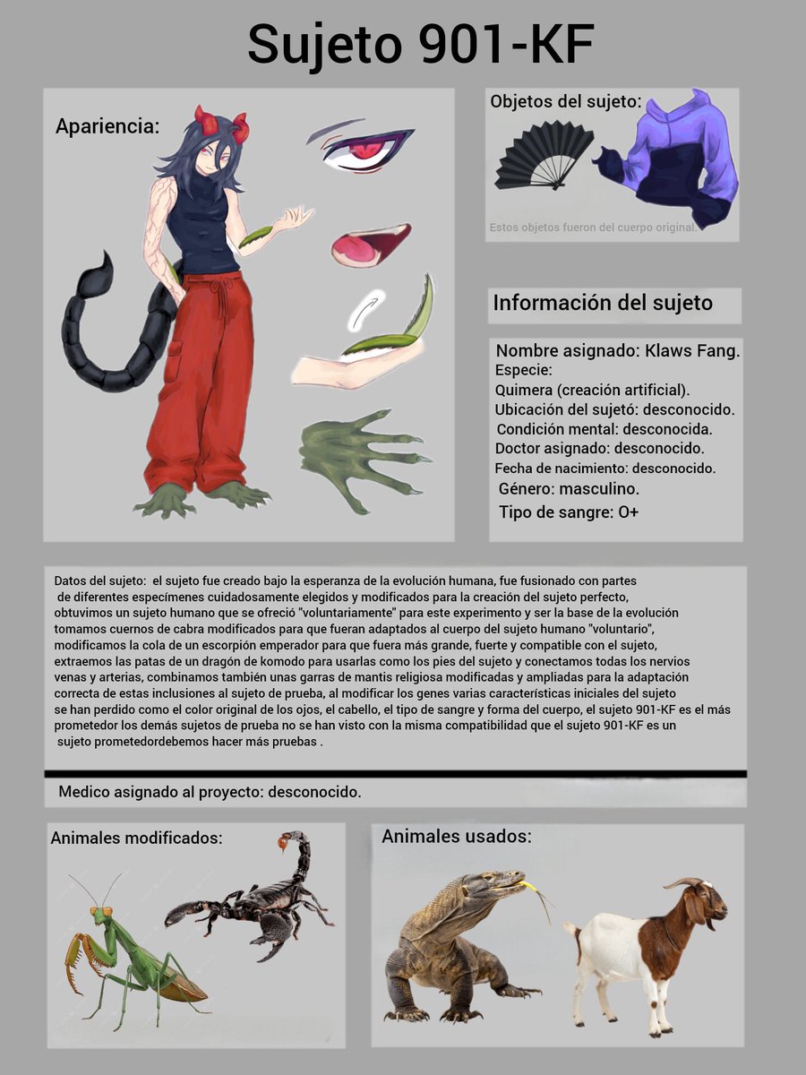 Ahora si tengo mi referenscart de mi vtuber y de un poco de su Lore, esto es algo que me representa bastante ya que soy alguien que aunque no físicamente estoy echo de varias cosas.
#vtuber #art #oc #soyyo
