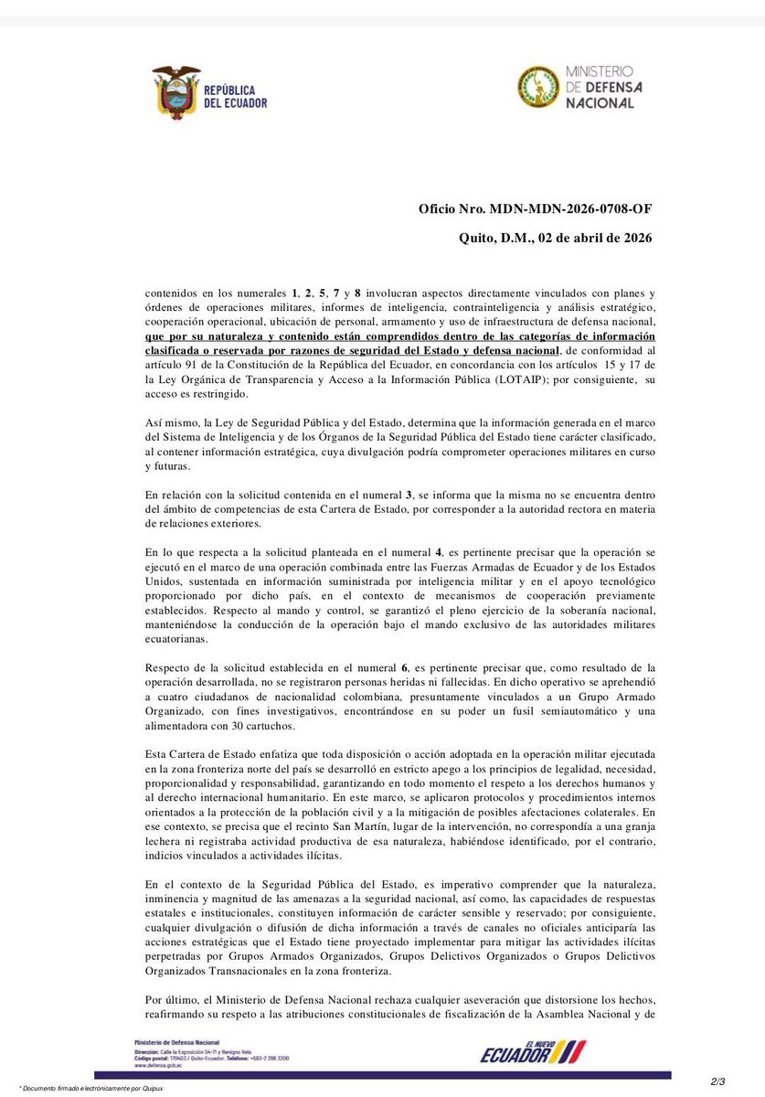 Ecuadorinmediato tweet media