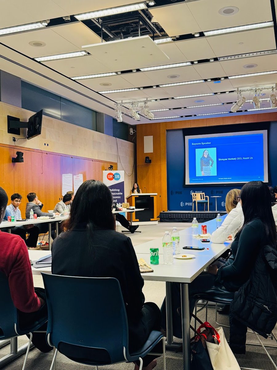 joinnest4's tweet photo. Our #CEO Shreyaa Venkat was #grateful to be invited again as the #keynote at @uptousnews @netimpact's Campus Competition @PIIE after delivering the highest-rated session last year! Loved sharing how #student #leaders can turn #passion ➡️ #action!🧡 #UpToUs https://t.co/TnRs0vUSVw https://t.co/dsF7iZVRvF