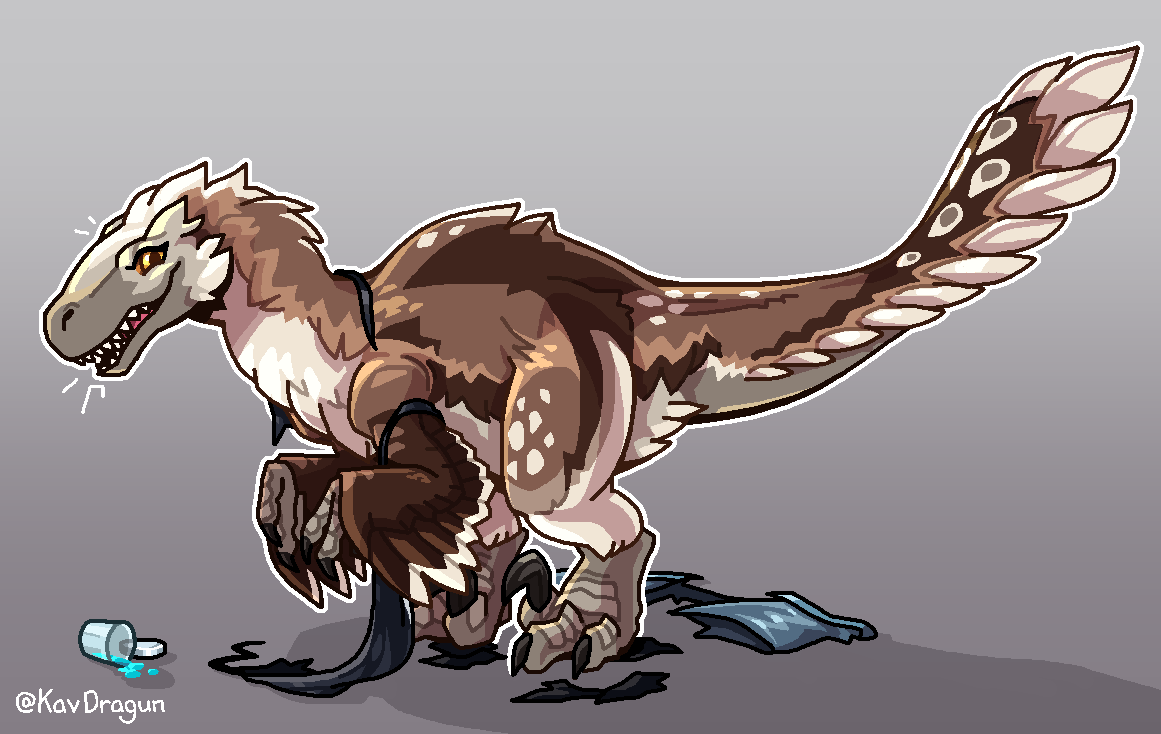 See? It all went well
Adi's Utahraptor serum was a total success !

She is now the fully fledged Utahraptor she was always destined to be