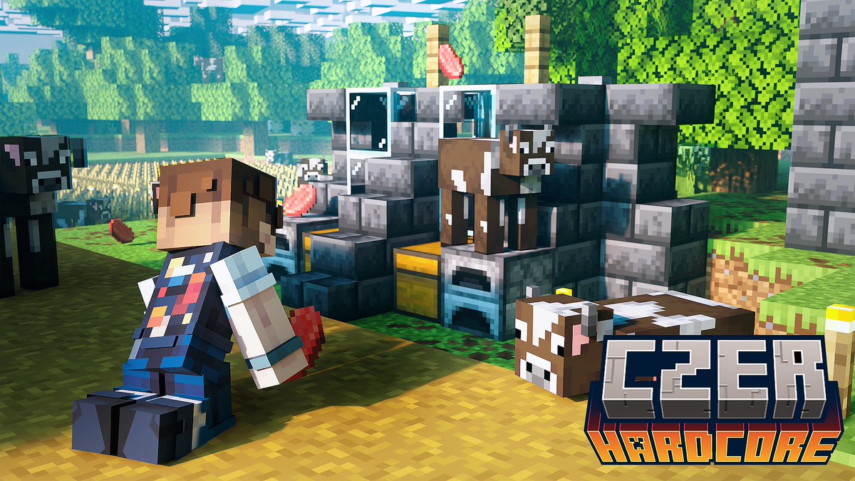 MilkMilkArts's tweet photo. Some recent Minecraft thumbnails for
@cZerGG's hardcore playthrough, let me know what you think (: https://t.co/kdIu0SHtt3