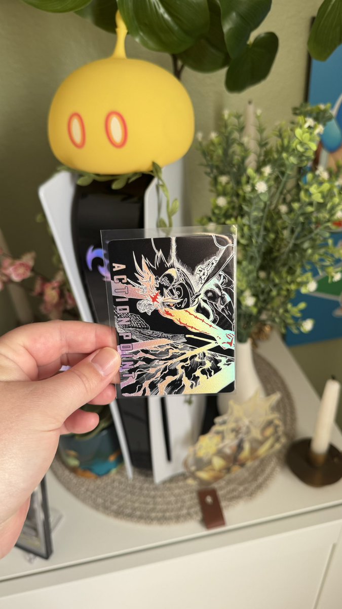 peachakai's tweet photo. Black Clover proxy cards! These are super ✨ holographic ✨ and feel like credit cards in your hand 🤌🏻 I ordered these last year from Kaizoku Kards if you’re interested! #blackclover #proxycards #asta #yuno #noelle #cardcollector #kaizokukards https://t.co/DCU3nxDNQP