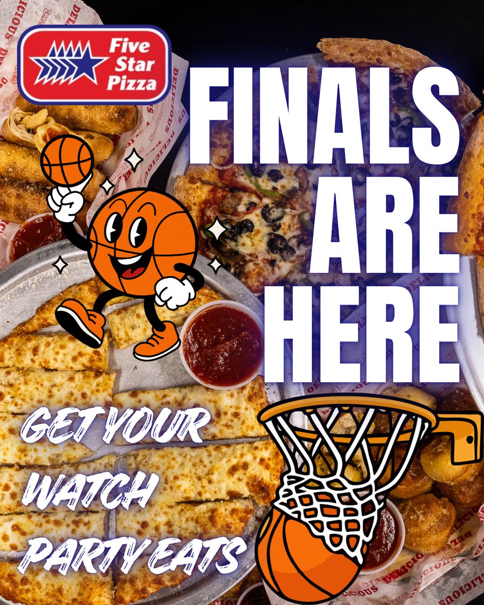 Finals are better with Five Star Pizza! 🏀🍕 Cheer on your team with wings, Cheezystix, Piezillas and more—the ultimate game-night fuel. Order now and score big with every bite ➡️ link-pro.io/zpH7C2k
#fivestarpizza #fivestar #pizza #floridaeats #pizzalovers