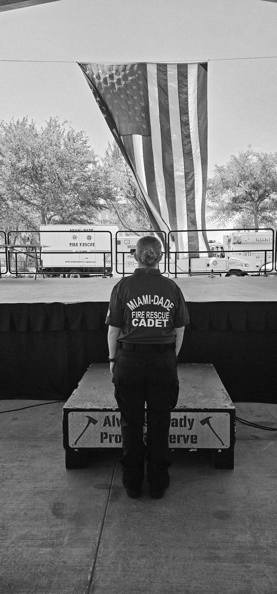 Proud mom moment ❤️ 
My daughter Mia was officially inducted into <a href="/MiamiDadeFire/">Miami-Dade Fire Rescue</a> Cadet Program Class 2501 today. Out of 34 cadets, she was 1 of 7 girls to complete the program. This is an invaluable opportunity to serve her community.  #firefighter🔥🚒