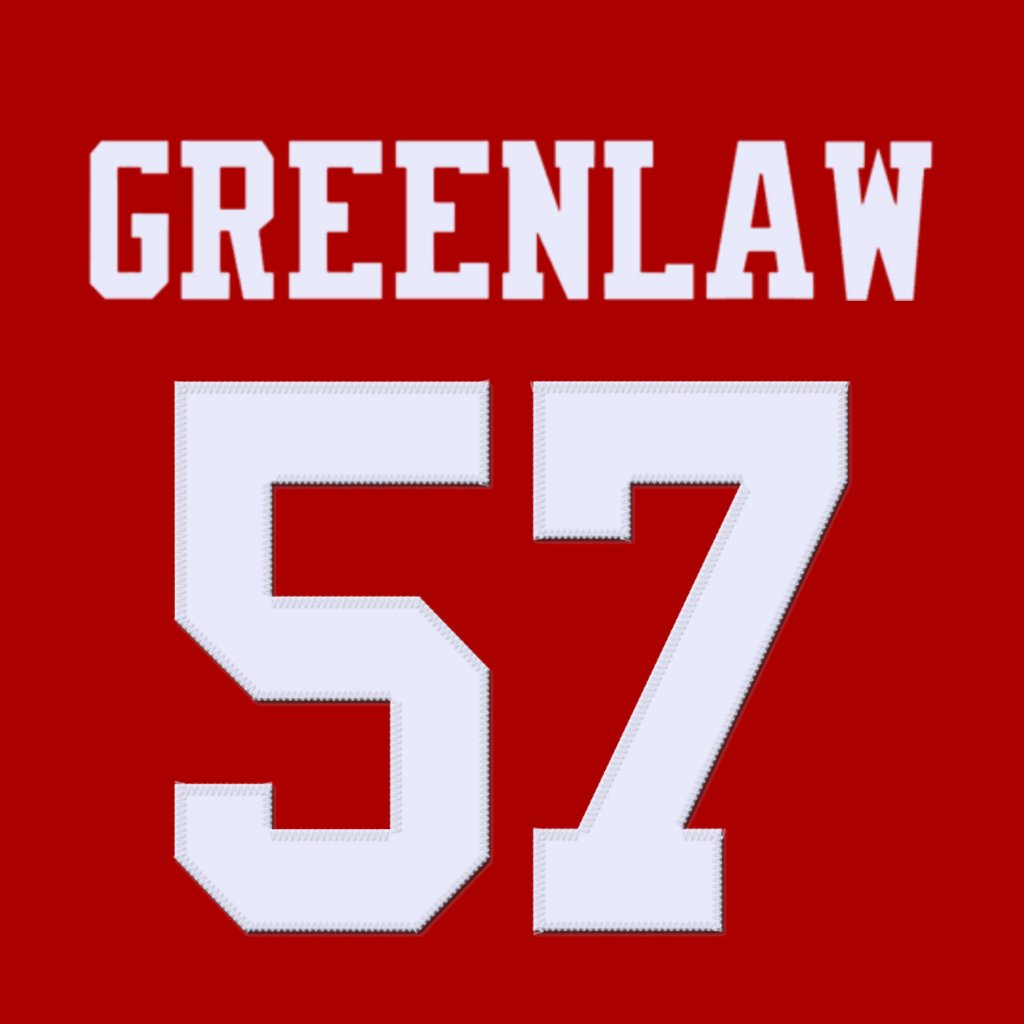 nfl_jersey_num's tweet image. San Francisco 49ers LB Dre Greenlaw (@DreGreenlaw) is wearing number 57. Last assigned to Luke Gifford. #FTTB