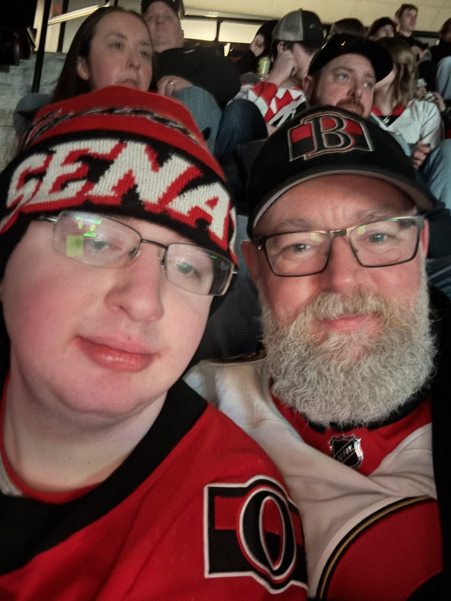 hughjohnd's tweet photo. We’re back. Sandy’s back. Wearing the #BSens hat for the rest of the D corps! #GoSensGo win to stay in!!! https://t.co/VsjqjBUhq4