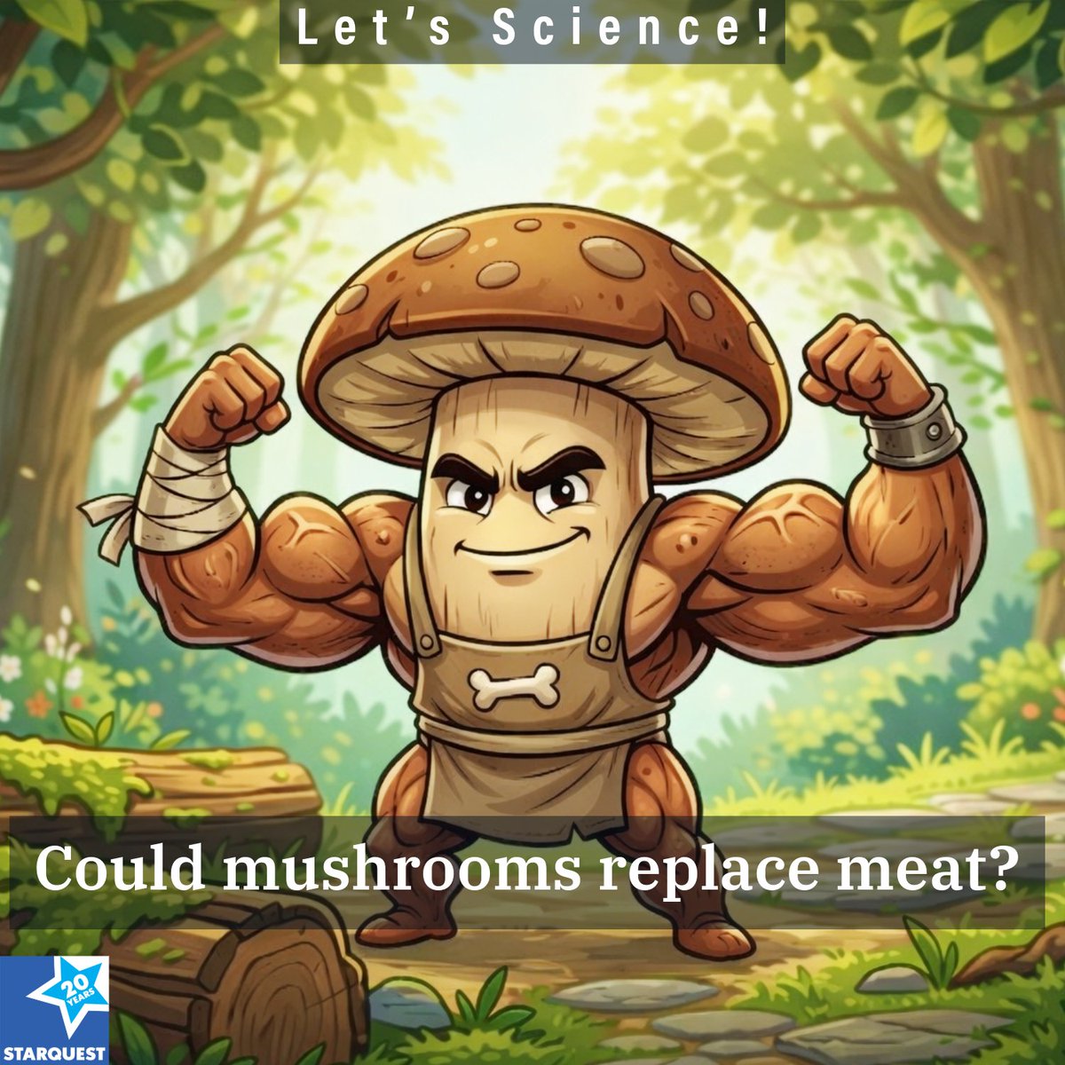 sqpn's tweet image. Scientists gene-edited a fungus to produce protein 88% faster with 70% less land use than chicken farming. Could the humble mushroom solve the global food crisis? #LetsScience #FoodScience
With @C4r0lineK and @lindsaysant.
Discussion in replies.