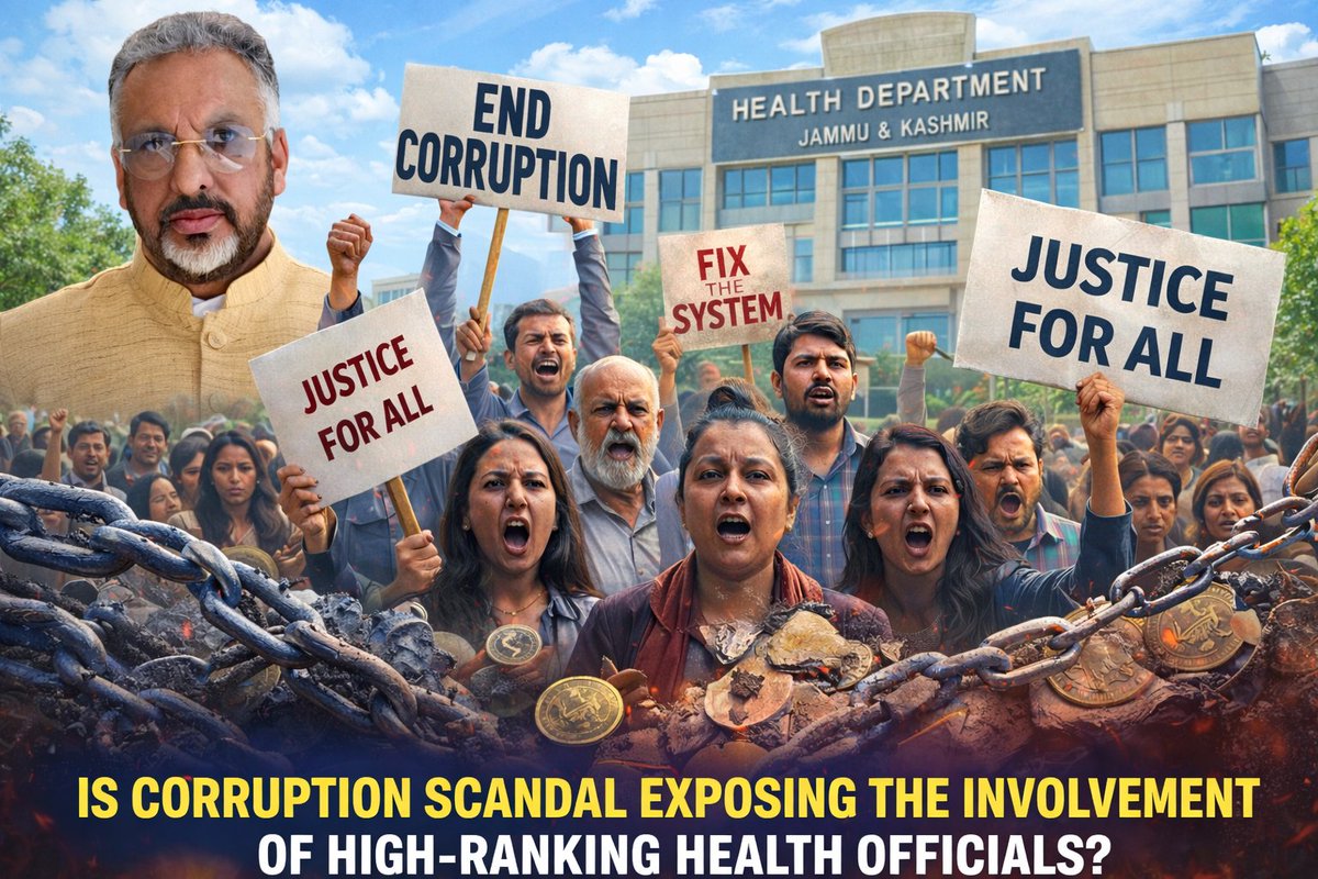 KhalidTufa29's tweet photo. Massive corruption in J&amp;K Health Dept 
A pharmacist ignores transfer, runs illegal posting racket &amp; siphons ₹20L through fake bills.
Where is accountability?
Time for strict action by Omar Abdullah Govt.
#JusticeNow #JKCorruption #HealthScam https://t.co/TLsHMXC3aj