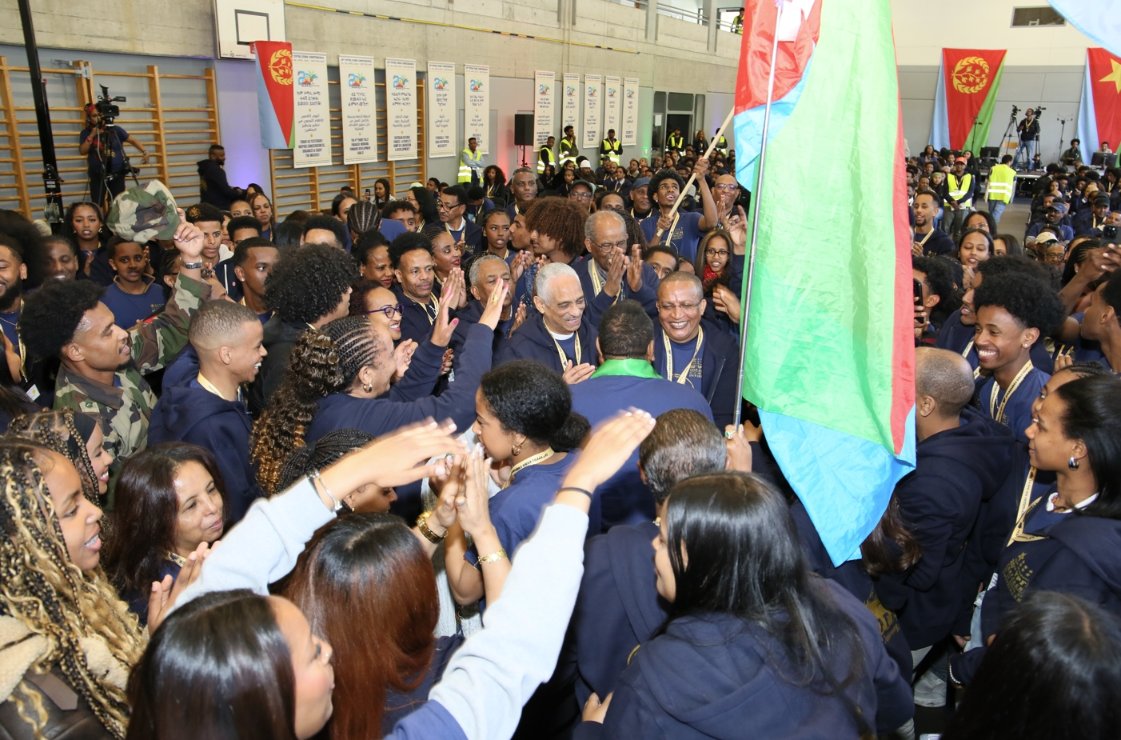 shabait's tweet photo. 20th Conference of YPFDJ Organization in Europe

The YPFDJ organization in Europe is conducting its 20th conference in Switzerland under the theme, “20 Years Journey for Nurturing Conscious, Committed, and Capable Youth.” The conference is being attended by members from 10 European countries.

Speaking at the opening event on 3 April, Mr. Fesehatsion Petros, Eritrea’s Ambassador to Italy and coordinator of Eritrean Embassies in Europe, said that the YPFDJ has played a significant role in foiling external conspiracies against the country through strengthening organizational capacity and participation in national affairs.

Underlining that the history of Eritrea is the history of the youth, Ambassador Fesehatsion called on the youth to equip themselves with the necessary skills and education, enhance their awareness, and strengthen their organization so that they inherit the history and values of their society.

Mr. Habtom Zeray, Charge d’Affaires at the Eritrean Embassy in Switzerland and Eritrea’s Permanent Representative to the UN Human Rights Council, noting that youth who are proud of the culture and values of their society are the product of that society, expressed the significance of such a conference in nurturing competent youth who adhere to noble societal values and strengthen participation in national affairs. He also called for the active participation of national associations in supporting the activities of the YPFDJ organization in all its endeavours.

Noting that the conference has significant contribution in transferring noble societal values to the young generation and enabling them to share experiences with one another, Mr. Ismail Mohammed-Nur, head of Public and Community Affairs in Switzerland, commended those who contributed to the successful implementation of the conference.

Mr. Michael Haile, chairman of the YPFDJ, on his part, gave an extensive briefing on the 20-year journey of the organization and expressed readiness to strengthen participation in national affairs by reinforcing organizational capacity and unity.
At the event, Ambassador Fesehatsion conducted a seminar focusing on the objective situation in the homeland as well as global and regional developments.

The National Union of Eritrean Women Europe branch also delivered a message of solidarity.

At the conference, over 600 youth representatives of the YPFDJ from Switzerland, Germany, the Netherlands, the UK, France, Norway, Italy, Sweden, Finland, and Denmark are participating. #Eritrea