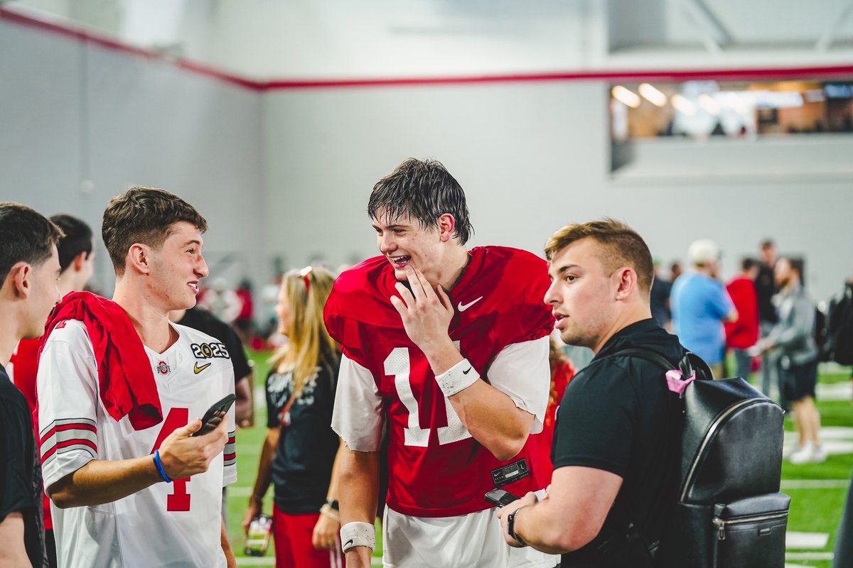 OhioStAthletics's tweet photo. Student Appreciation Day was a success ✅

Thank you to our students for coming and spending some time with us today 🗣️

@meijer x @Roosters https://t.co/z20XL6OJUh