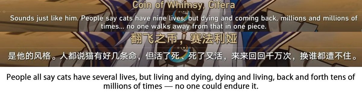 Tired_Yeti's tweet photo. The last words Phainon gives to himself are even more intimate precisely because he KNOWS he will be immediately back to life, in the blink of an eye when death hits, while alignment occurs

Hitting on "both" sides, the most literal self-love and encouragement he gives to himself https://t.co/b4We75aBOD