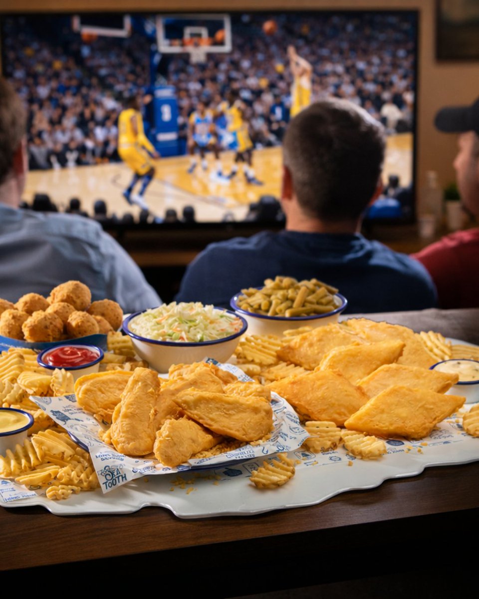 longjohnsilvers's tweet image. 🏀🌊 It’s game night on deck! Whether your bracket’s still afloat or already sunk, there’s always room for crispy baskets, golden tenders, and savory seafood. Who are you rooting for tonight? #LongJohnSilvers #Seafood #Foodie #Basketball