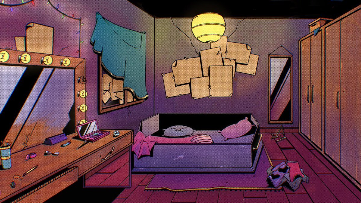 VerbenaStudio's tweet photo. Explore the bar Sangria and around the apartment of the vampires Inez and Heather to uncover what secrets may be hiding.
🍷🏠

#vndev #artprocess #indiedev https://t.co/LMaDl33hit
