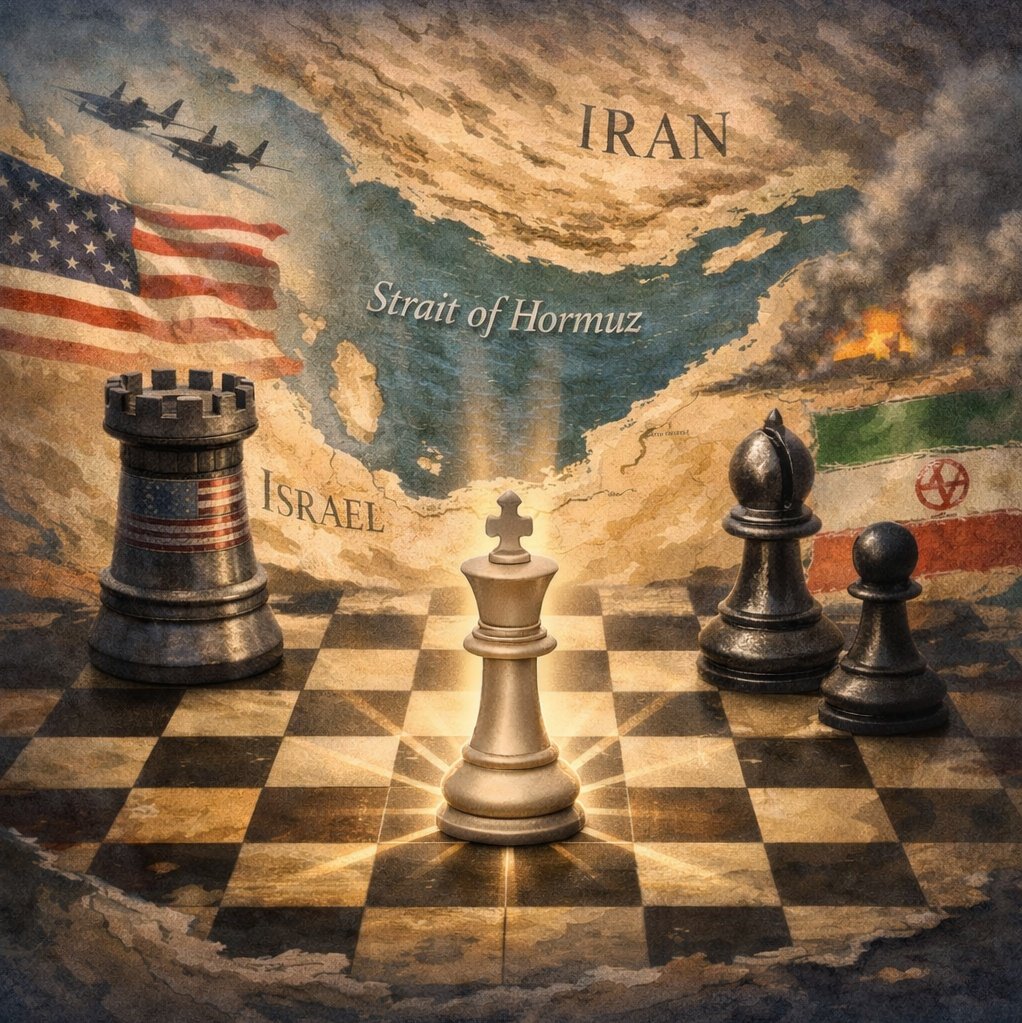 🇵🇰 We do not play the board. We are the board. 

In the grand Middle East gambit, where one moves like a restless rook, one strikes with surgical bishops, and one counters with enduring pawns and latent queens, We remain the quiet center square; not advancing, not retreating, but