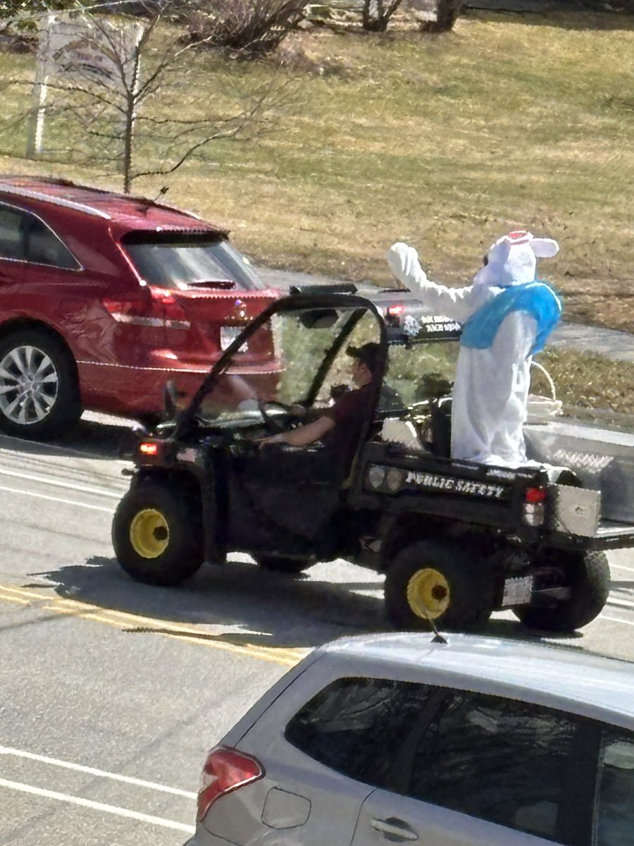 I love living in a small town.

Like what do you mean the Easter bunny doesn’t go tooling around town on an atv with a fire department escort to see all the kids. Thats not normal for you? I got candy from Santa when he went around.