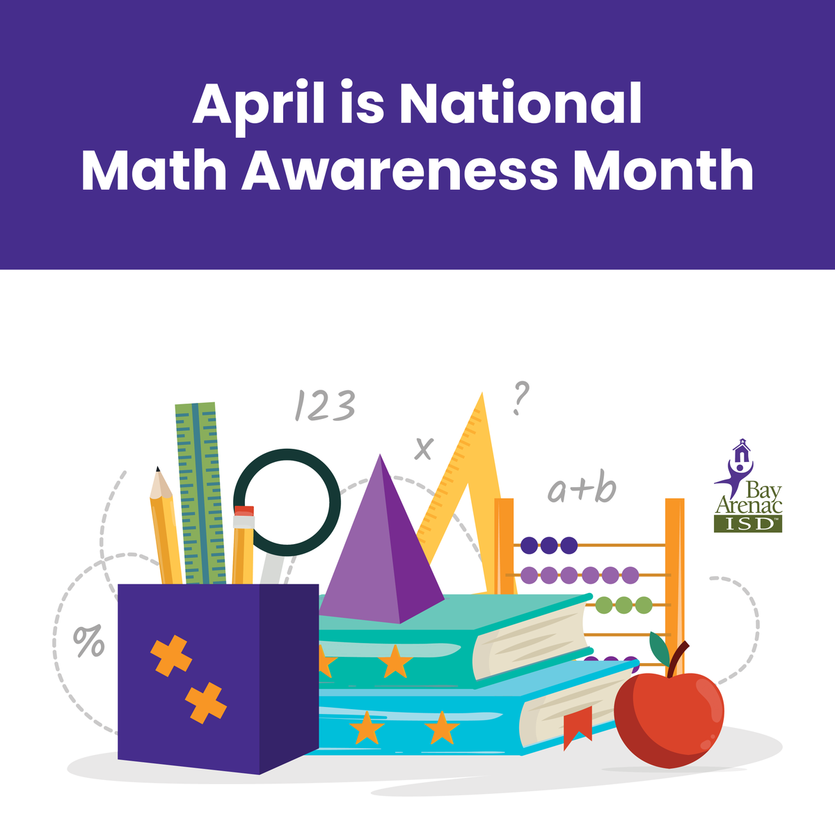 BAISD's tweet image. 🧮 Did you know April is Math Awareness Month? Let's celebrate the beauty of numbers and equations together! #MathIsFun #MathAwarenessMonth 🎉
