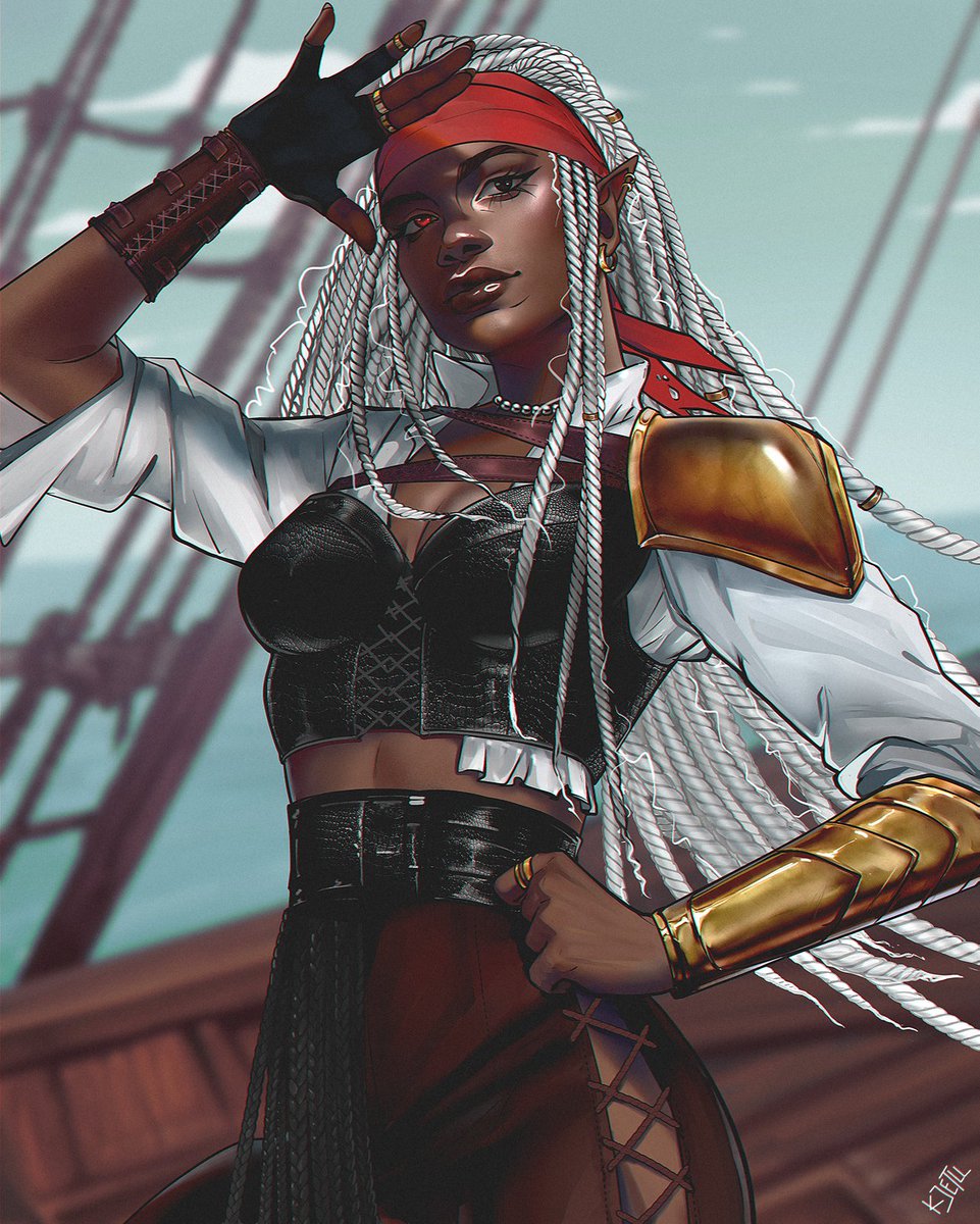 kjetll_art's tweet photo. I’m this close to doing a 15% discount for pirate-themed OCs and sapphic couples… should I? https://t.co/7uFTQLAARO
