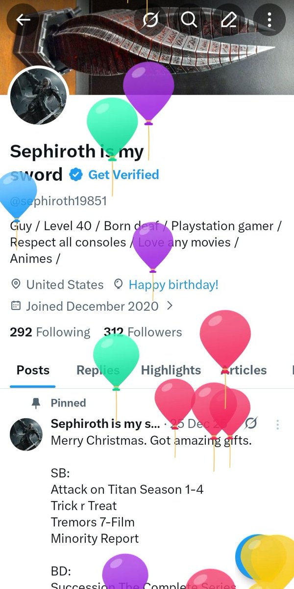 Sephiroth is my sword tweet media