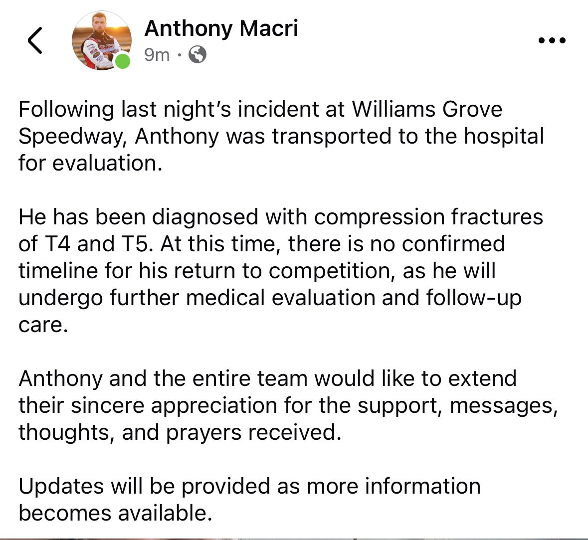 Open Wheel Updates tweet media