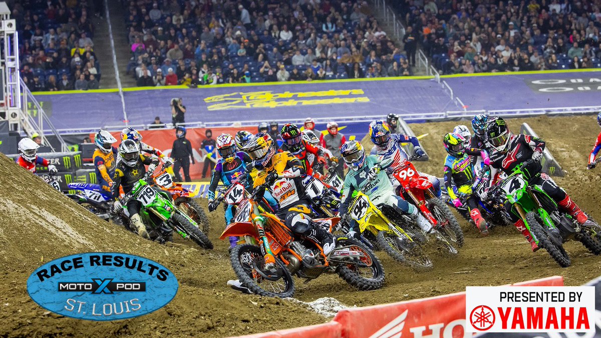 Keep up with all the results from St. Louis Supercross here:

motoxpod.com