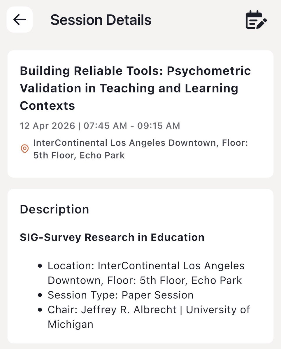 tpress87's tweet photo. Headed to AERA this week? Come checkout our papers! Or come checkout the Lives of Teachers SIG business meeting Friday evening! https://t.co/s2zX1l9AKm