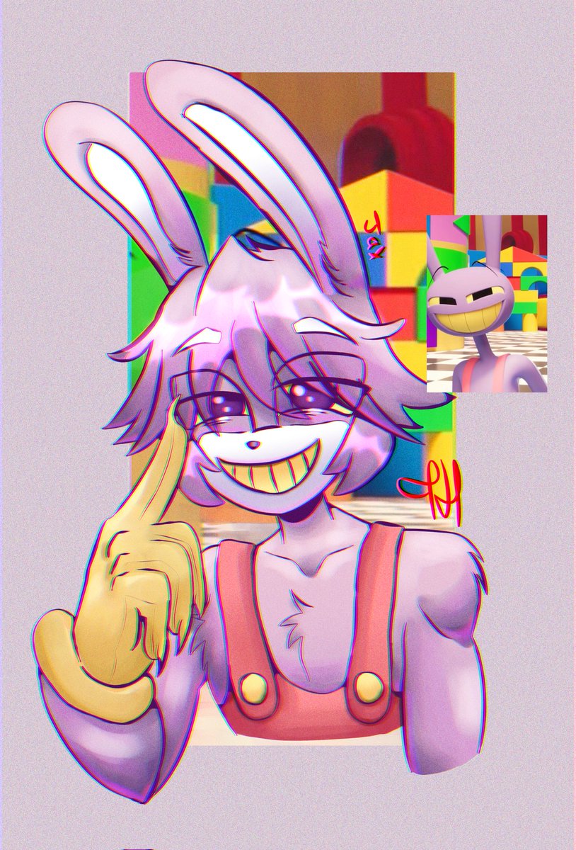 Jeje  como dije soy de distinto fandoms aso q voy hacer a todos los personajes de digital circus en versión #sonicthehedgehogs #tadc así quedó el primero jejeje
Comenten en tiktok cuál quieren q sea el siguiente? 
Tiktok:@katt_leopard22