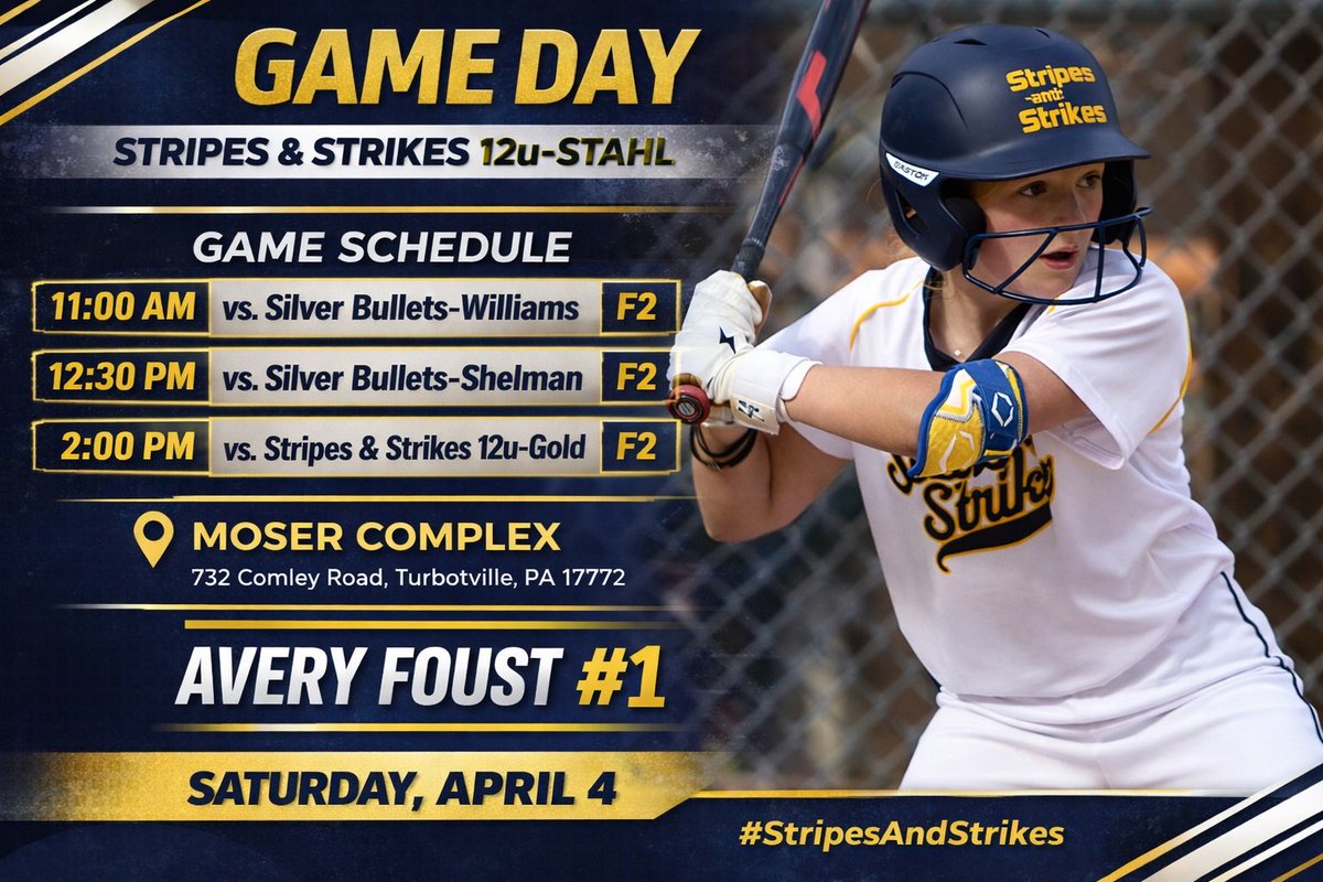Stripes and Strikes Softball tweet media