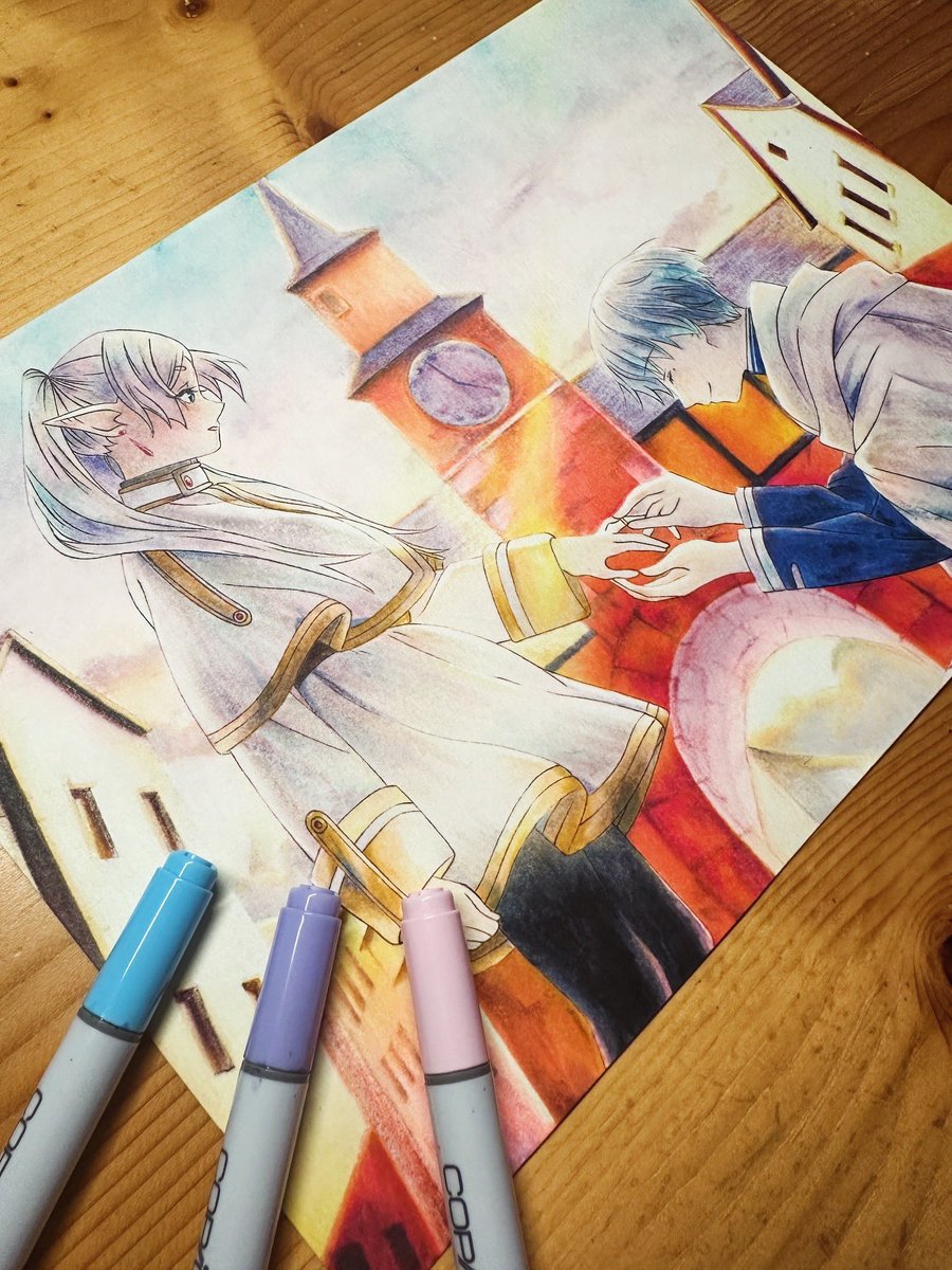 harur_art's tweet photo. フリーレンとヒンメル描きました https://t.co/vEn1OE4OGY