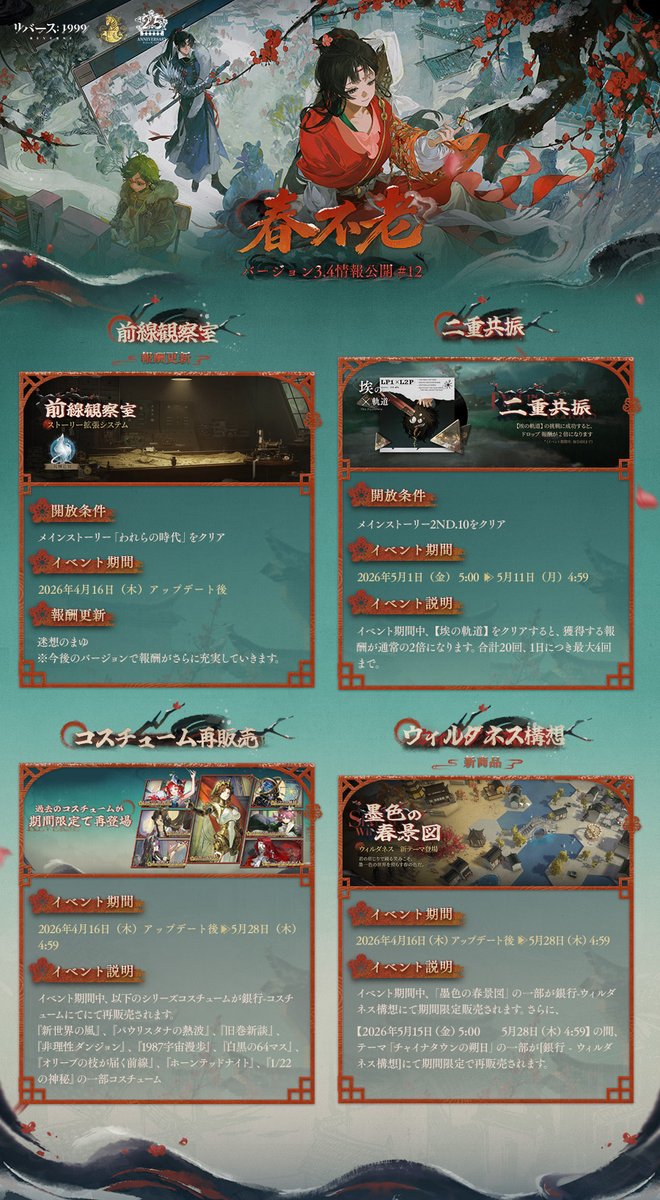 リバース：1999【公式】 tweet media