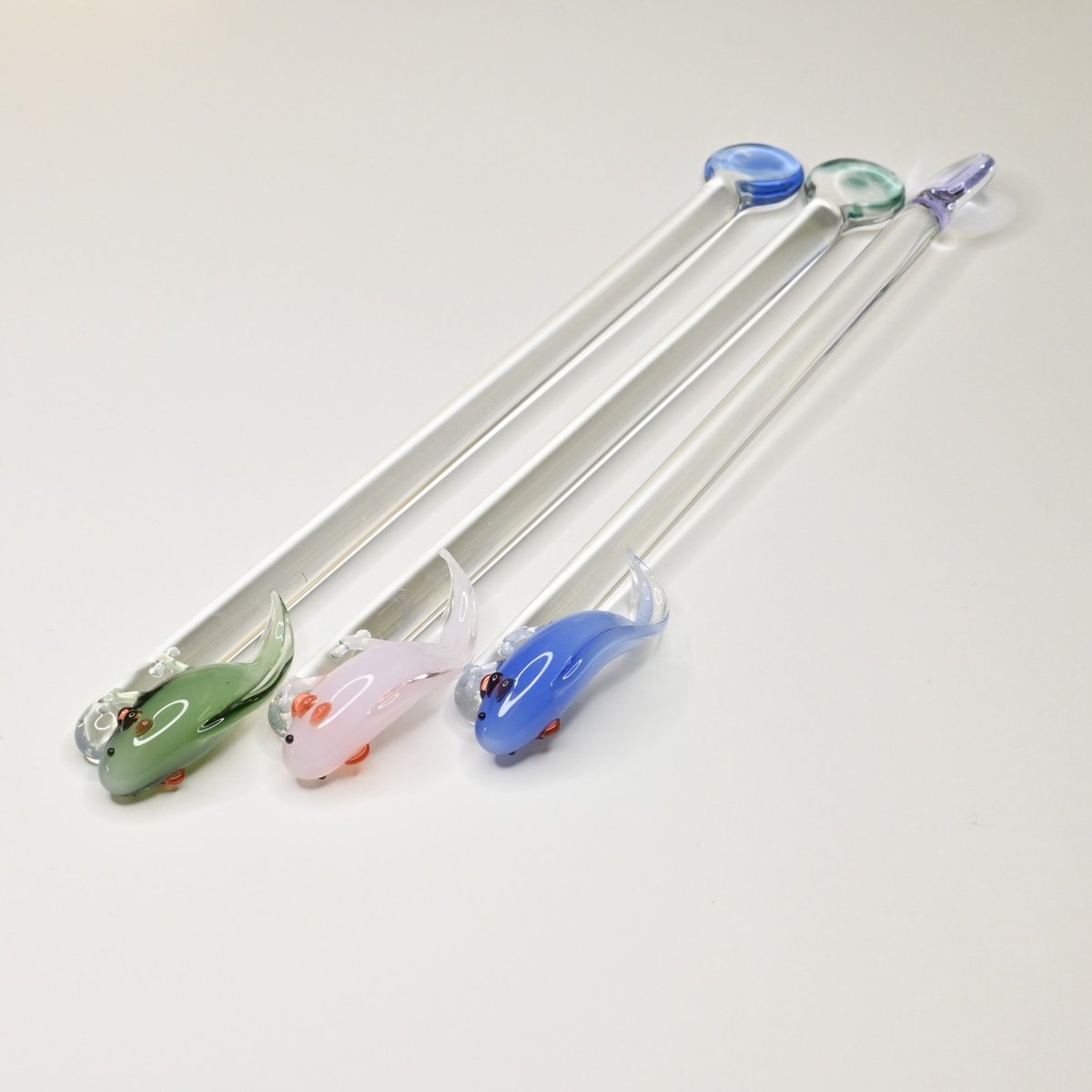 🌸すみだガラス市📢

人気のウーパールーパーのマドラーもご用意✨
珍しい色のウパちゃんも…👀
気になる方はぜひ会場でお手に取ってお試しください☺️

＃春のすみだガラス市