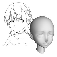 今思い出したけどこれ前に描いたクリスタ素材サムネの美琴ちゃんです